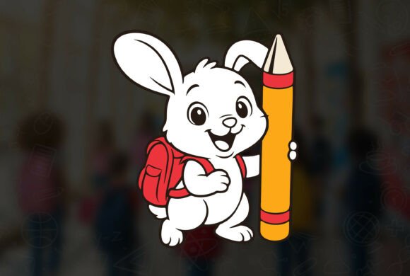 06 Bunny Back to School Vector Design: A Versatile Tool for Creative Projects