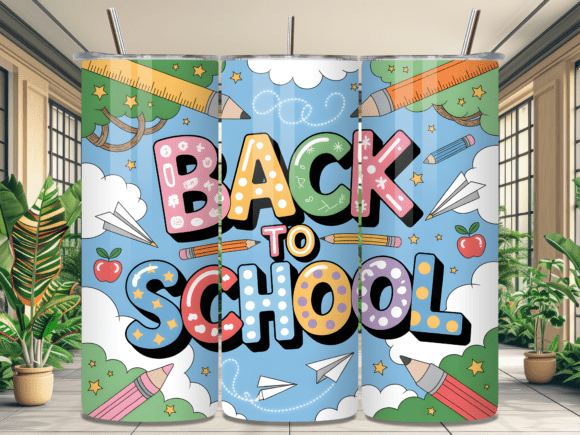 Back to School Letters Tumbler Wrap PNG: A Stylish and Practical Solution for Your Sublimation Needs