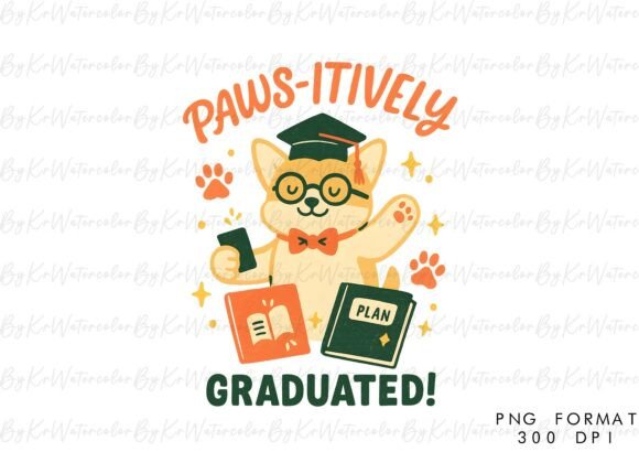 Back to School Pawsitive Grad PNG: A Versatile Digital Asset for Creative and Commercial Use