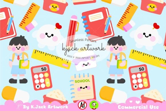 Back to School Seamless: A Creative Asset for Modern Professionals and Creators