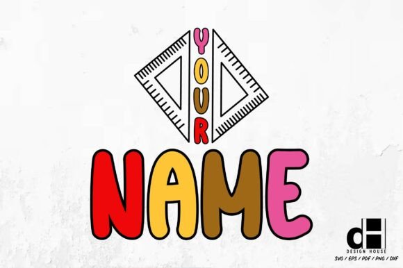 Back to School Your Name SVG PNG Design