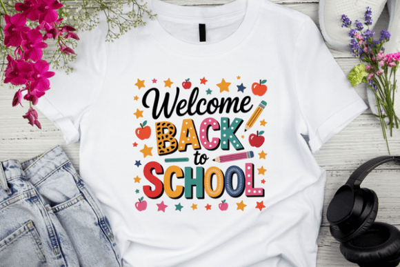 Welcome Back to School PNG with Pencils